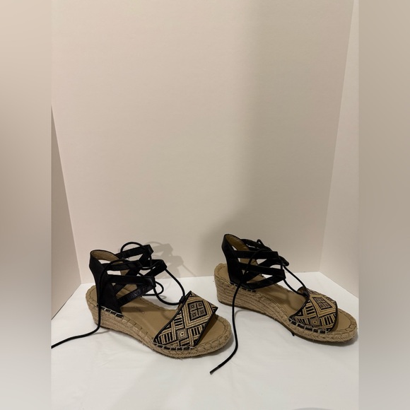 Rockport Women’s Trutech Espadrille Sandals Strappy Ankle Geometric Pattern Sz 7 - Picture 10 of 11
